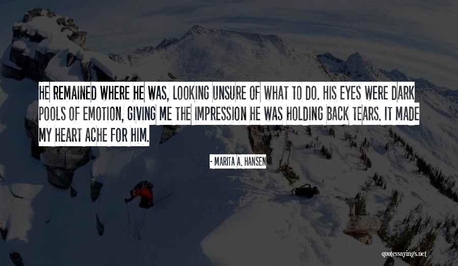 Back Ache Quotes By Marita A. Hansen Back Ache Quotes By Marita A. Hansen