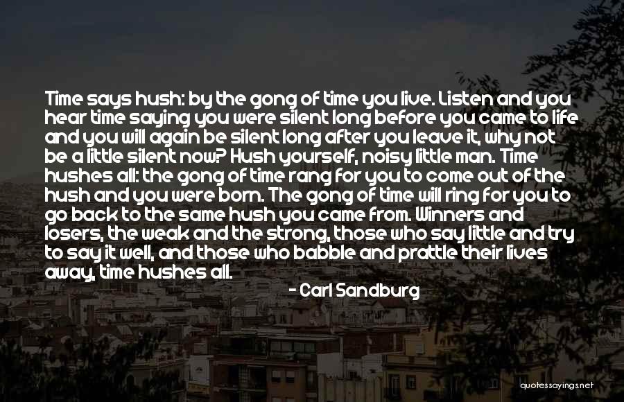 Back After A Long Time Quotes By Carl Sandburg