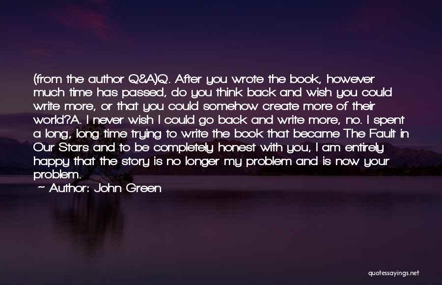 Back After Long Time Quotes By John Green