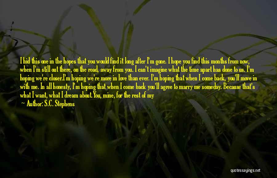 Back After Long Time Quotes By S.C. Stephens