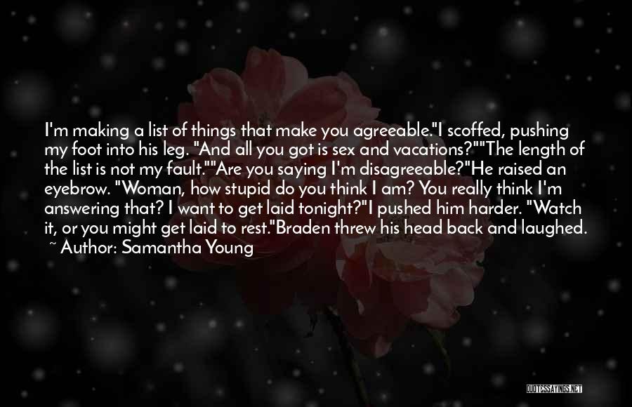 Back Answering Quotes By Samantha Young