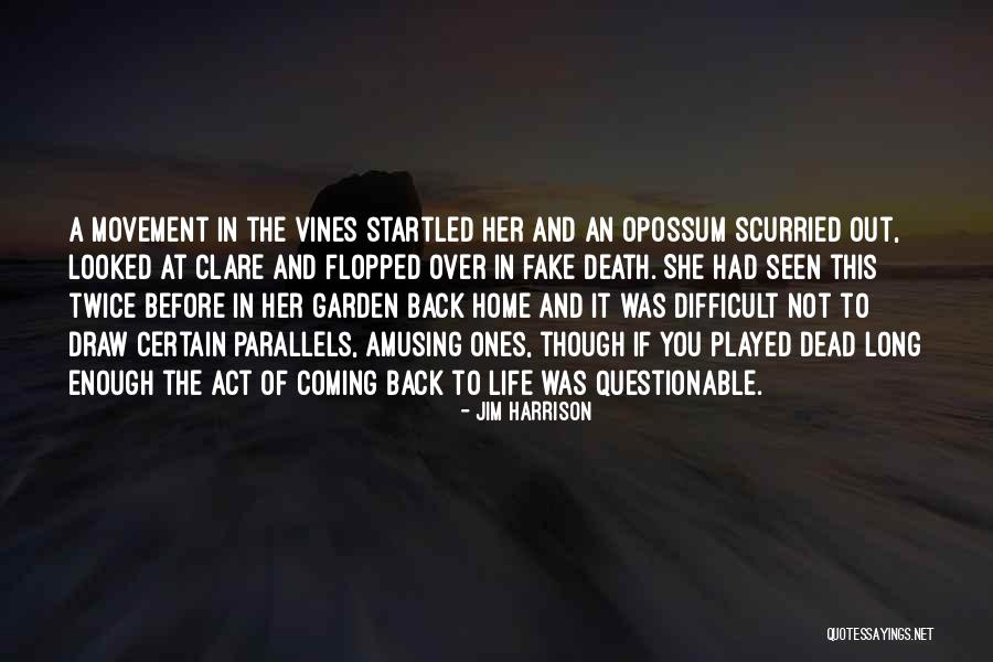Back At Home Quotes By Jim Harrison Back At Home Quotes By Jim Harrison