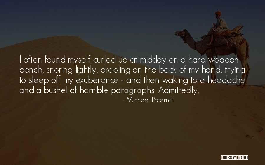 Back Bench Quotes By Michael Paterniti