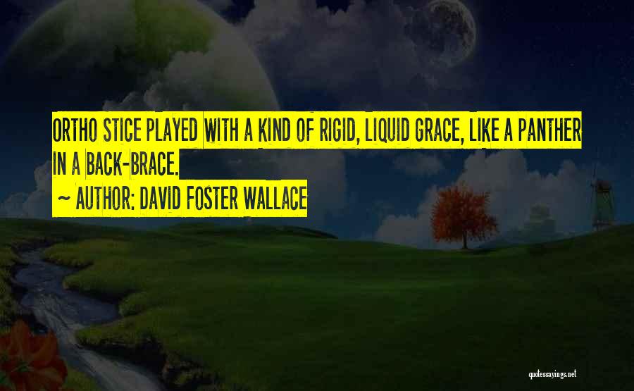 Back Brace Quotes By David Foster Wallace
