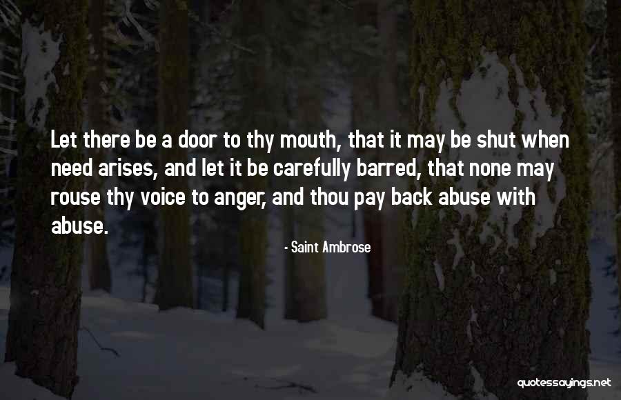 Back Door Quotes By Saint Ambrose Back Door Quotes By Saint Ambrose