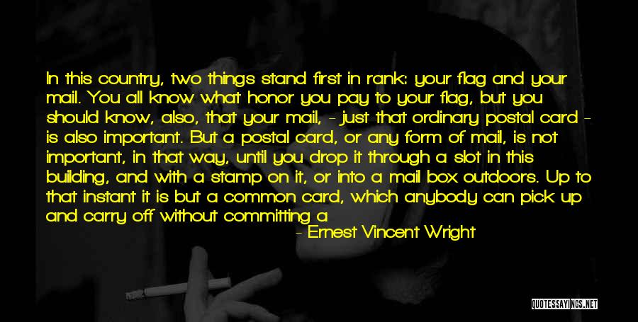 Back Doors Quotes By Ernest Vincent Wright