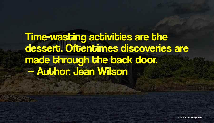 Back Doors Quotes By Jean Wilson
