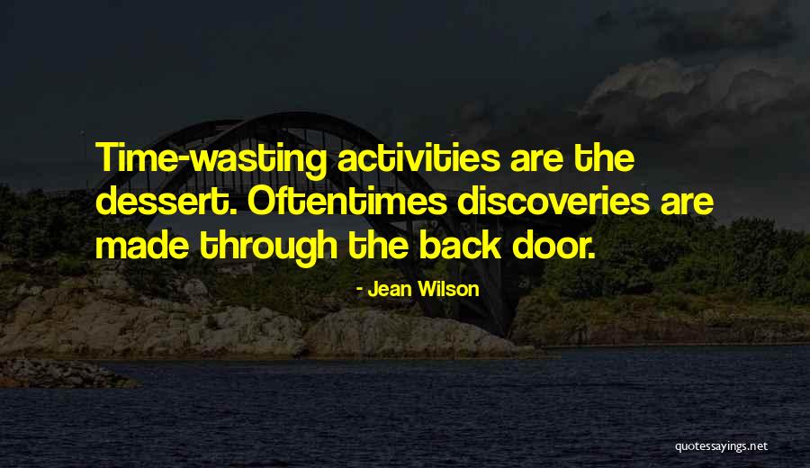 Back Doors Quotes By Jean Wilson