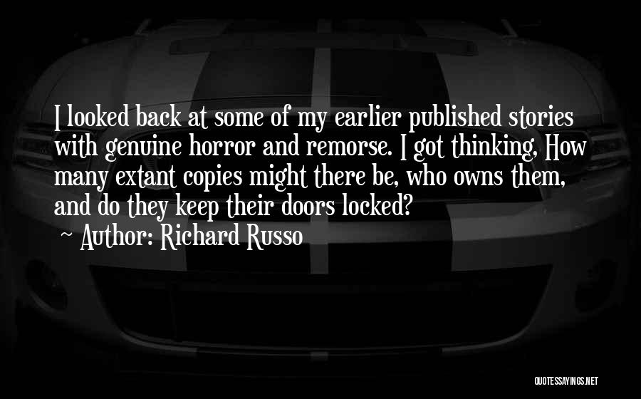 Back Doors Quotes By Richard Russo