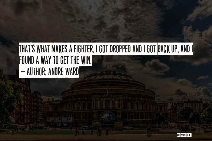 Back Fighter Quotes By Andre Ward