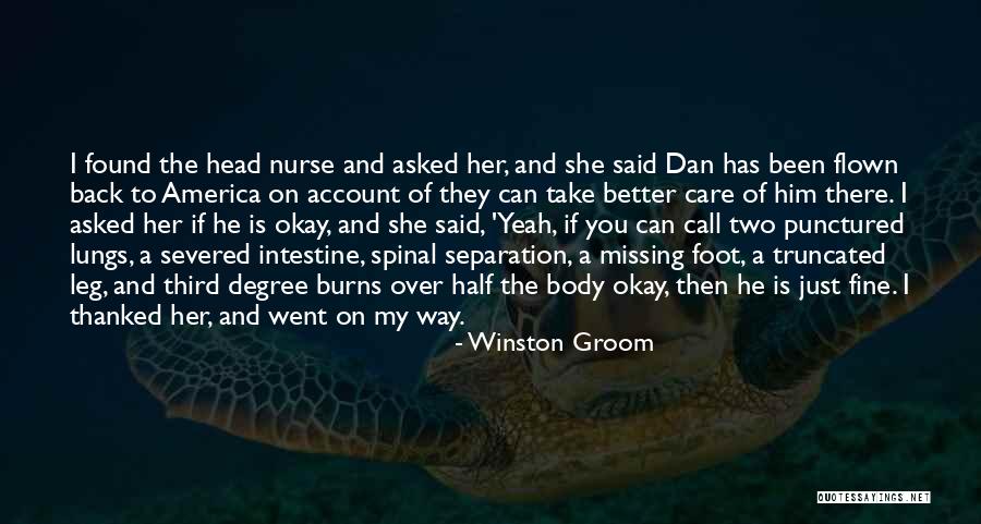 Back Foot Quotes By Winston Groom