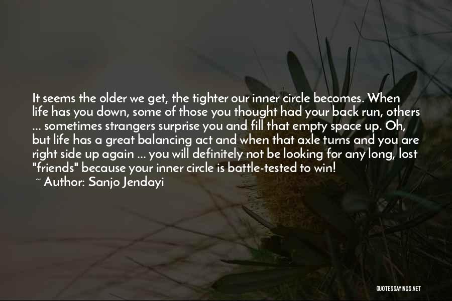 Back Friends Quotes By Sanjo Jendayi