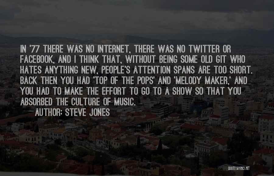 Back In Facebook Quotes By Steve Jones