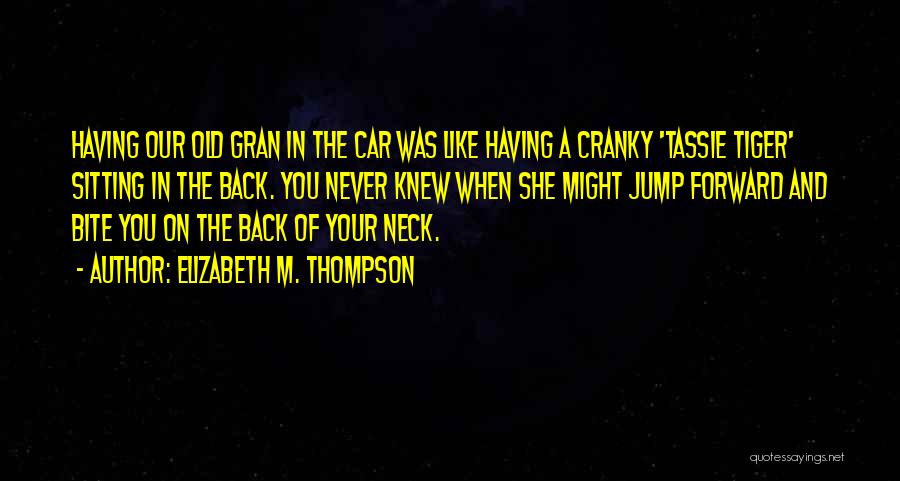 Back In Quotes By Elizabeth M. Thompson