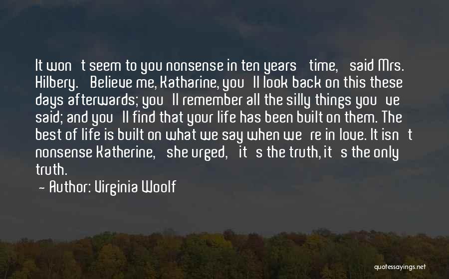Back In Time Love Quotes By Virginia Woolf