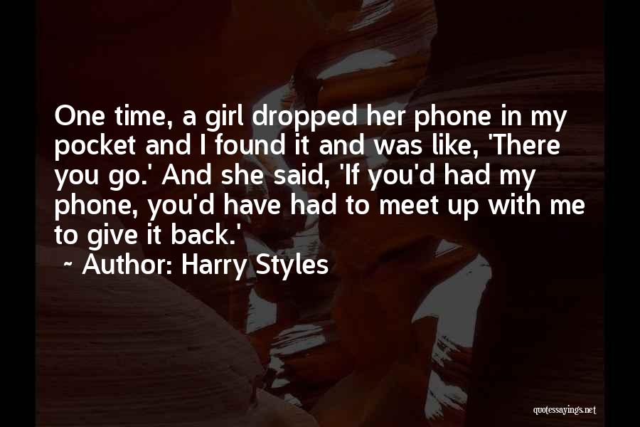 Back In Time Quotes By Harry Styles