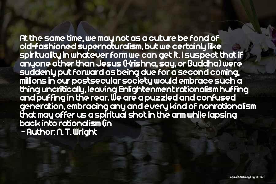 Back In Time Quotes By N. T. Wright