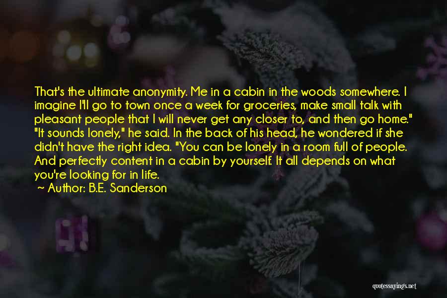 Back In Town Quotes By B.E. Sanderson