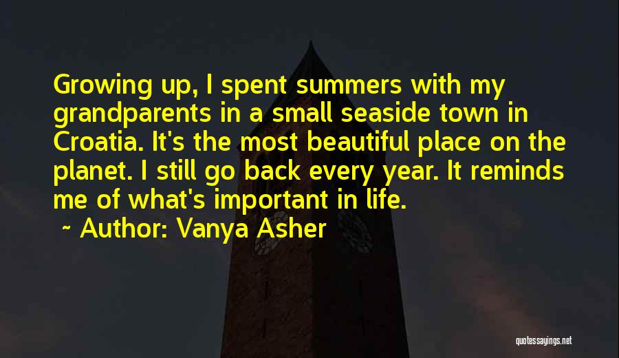 Back In Town Quotes By Vanya Asher