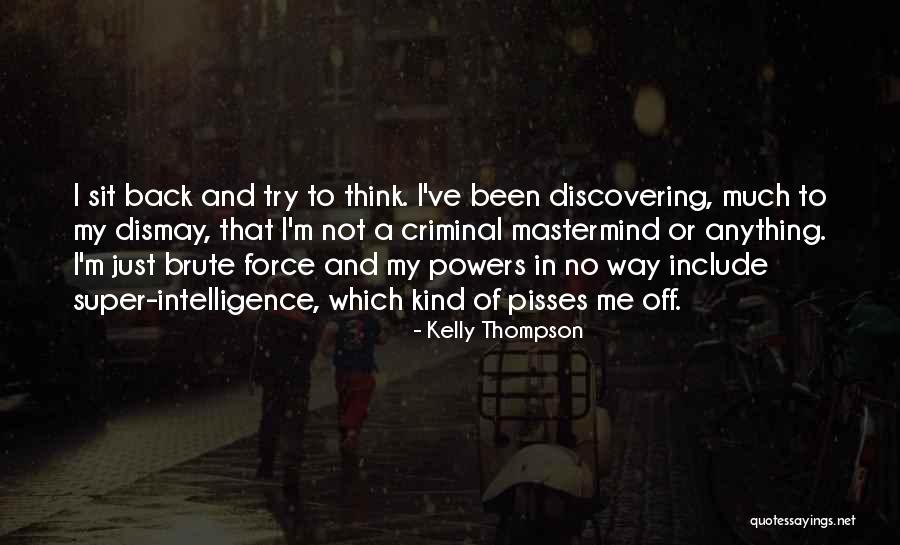 Back Off Girl Quotes By Kelly Thompson