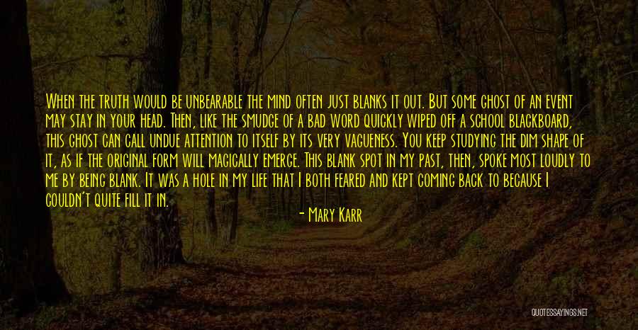 Back Off Me Quotes By Mary Karr