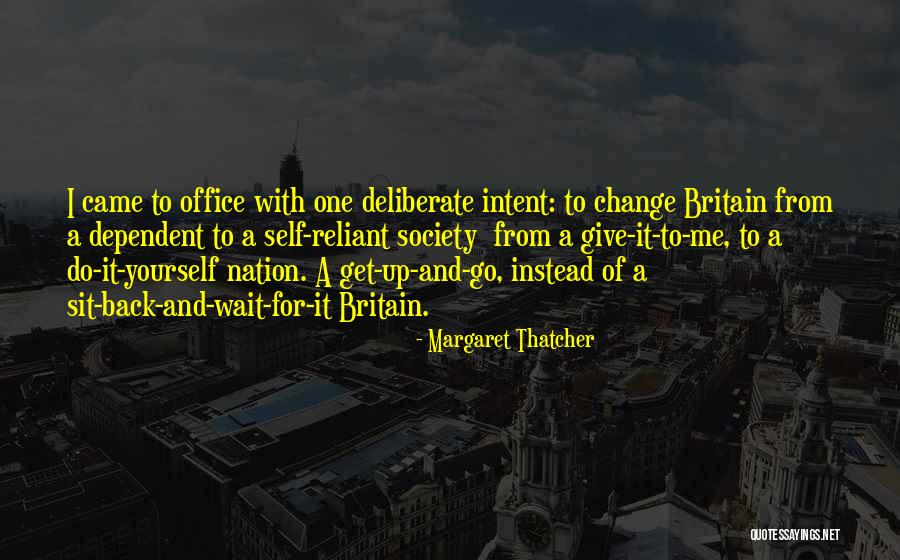 Back Office Quotes By Margaret Thatcher