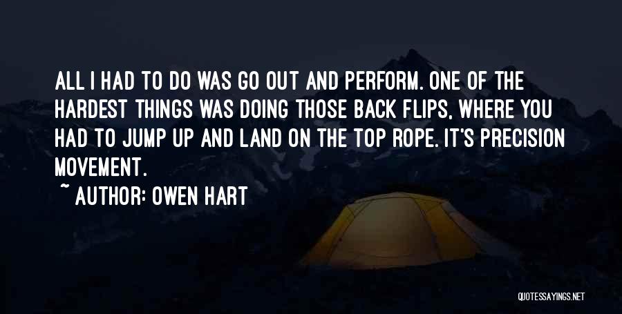 Back On Top Quotes By Owen Hart