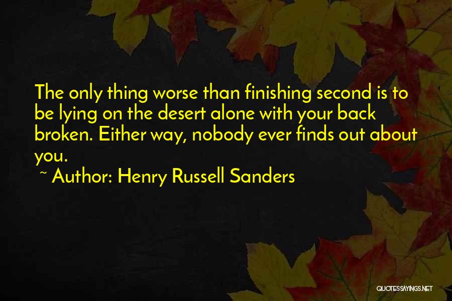 Back Quotes By Henry Russell Sanders