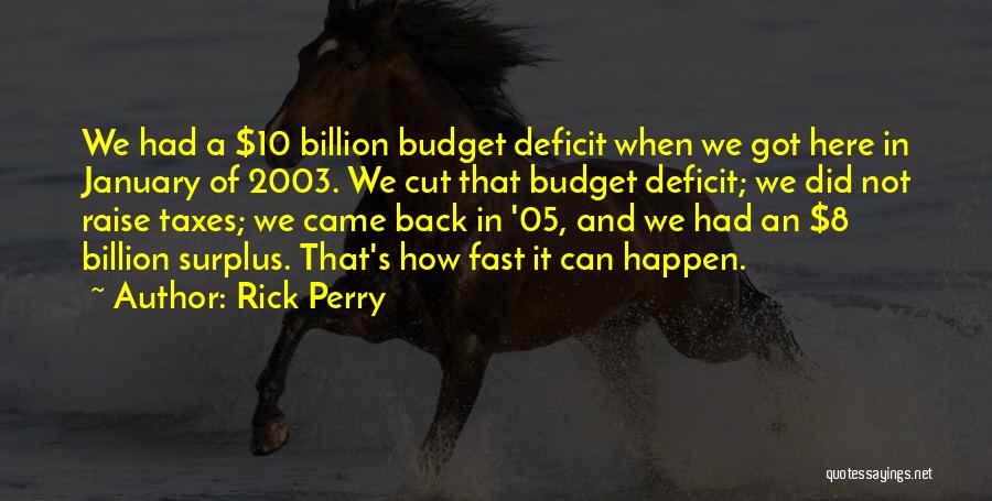 Back Quotes By Rick Perry