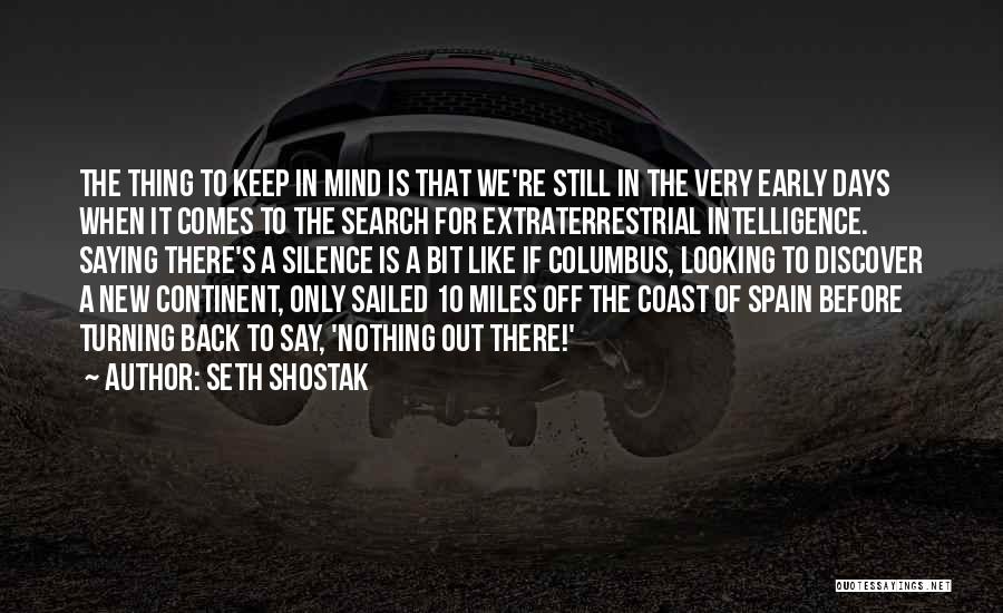 Back Quotes By Seth Shostak