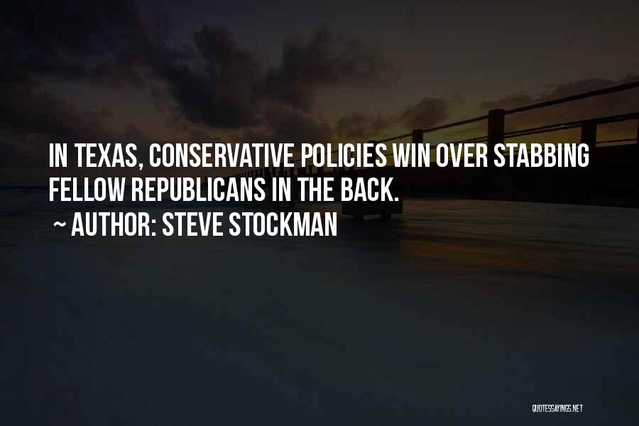 Back Stabbing Quotes By Steve Stockman