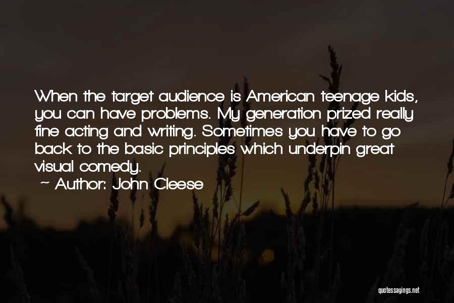 Back To Basic Quotes By John Cleese
