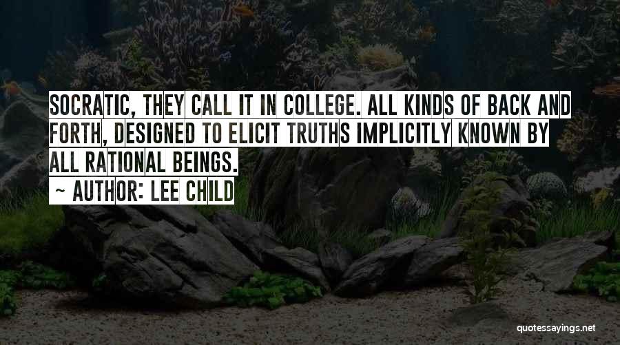 Back To College Quotes By Lee Child