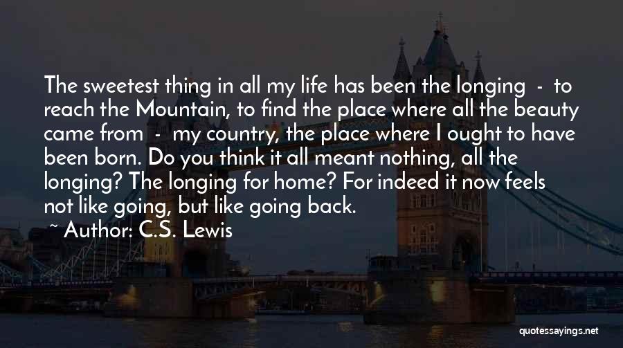 Back To Home Country Quotes By C.S. Lewis