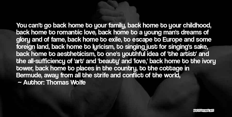 Back To Home Country Quotes By Thomas Wolfe