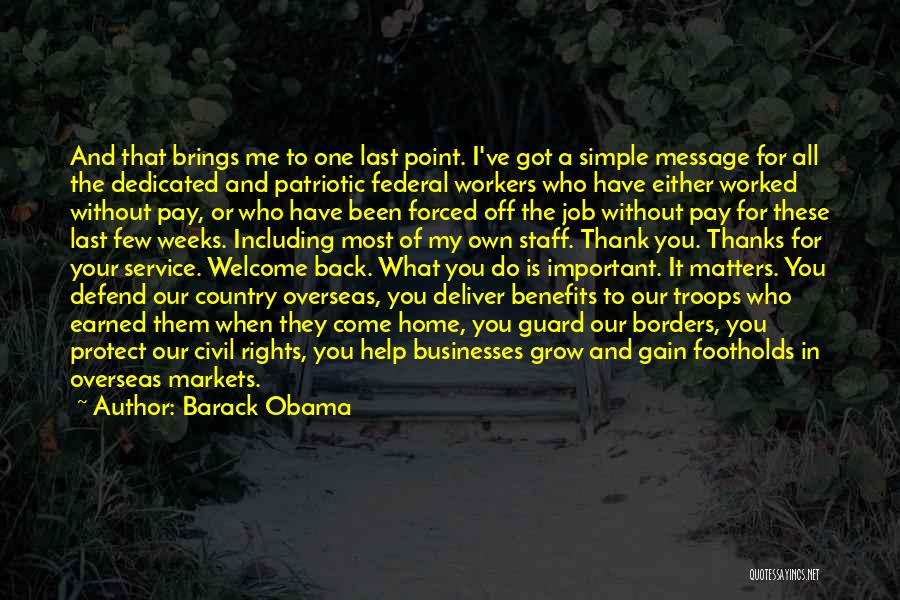 Back To My Home Quotes By Barack Obama