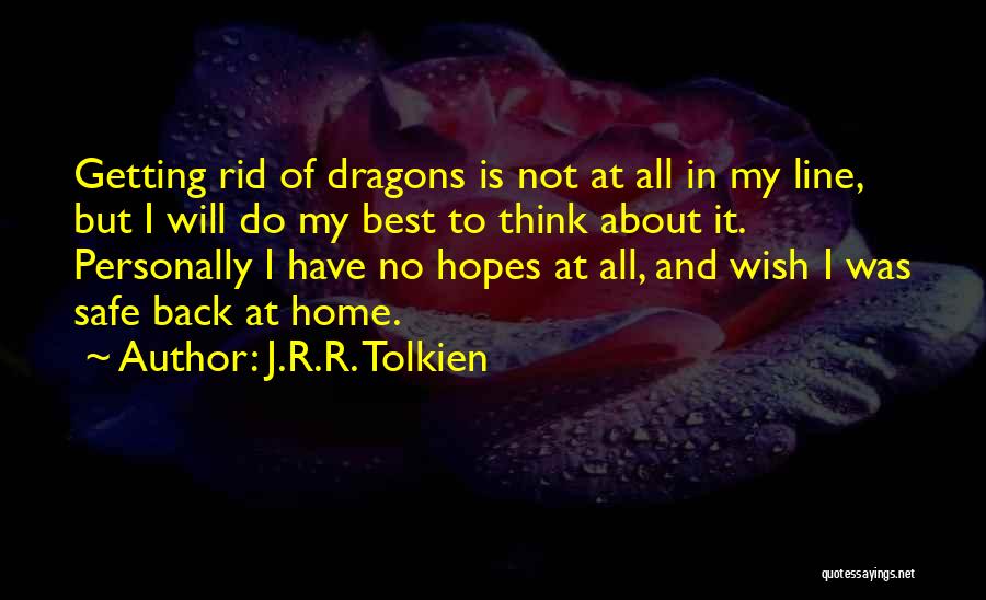 Back To My Home Quotes By J.R.R. Tolkien