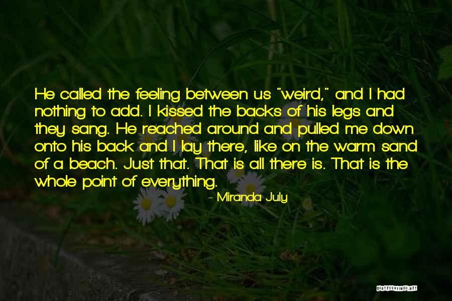 Back To Quotes By Miranda July Back To Quotes By Miranda July