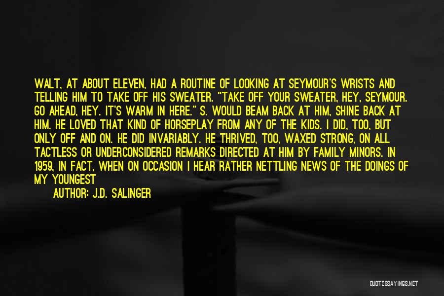 Back To Routine Quotes By J.D. Salinger