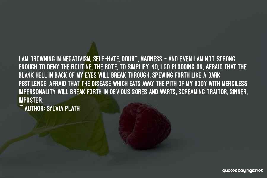 Back To Routine Quotes By Sylvia Plath