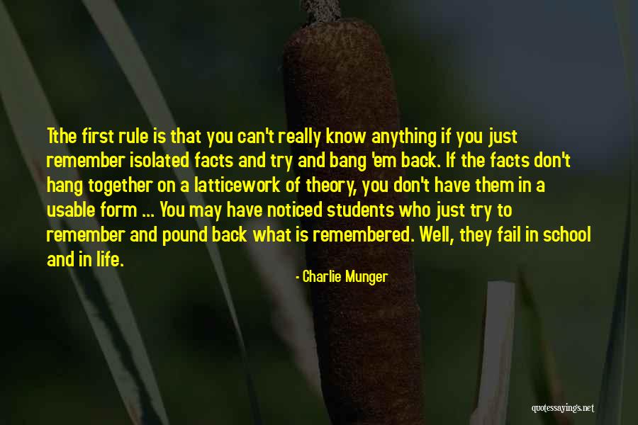 Back To School Life Quotes By Charlie Munger