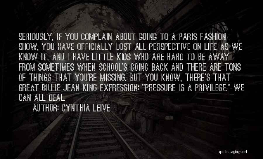 Back To School Life Quotes By Cynthia Leive