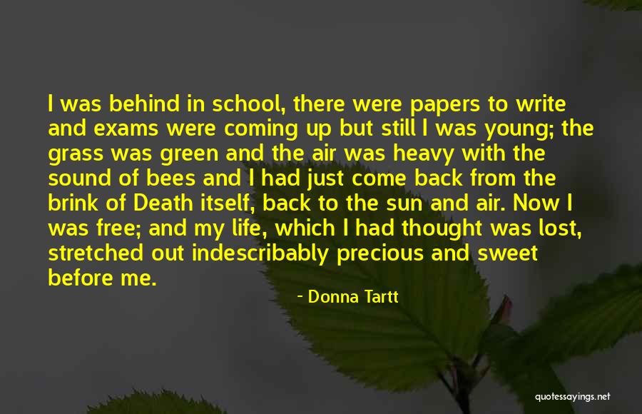 Back To School Life Quotes By Donna Tartt