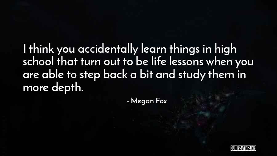 Back To School Life Quotes By Megan Fox