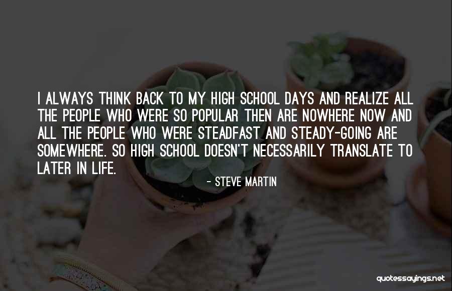 Back To School Life Quotes By Steve Martin