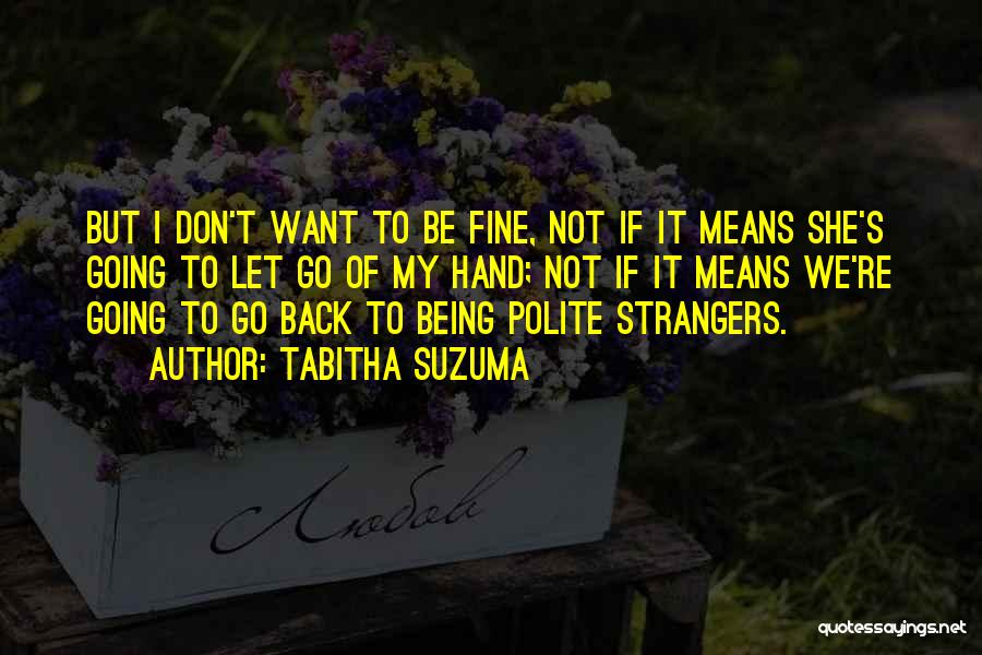 Back To Strangers Quotes By Tabitha Suzuma