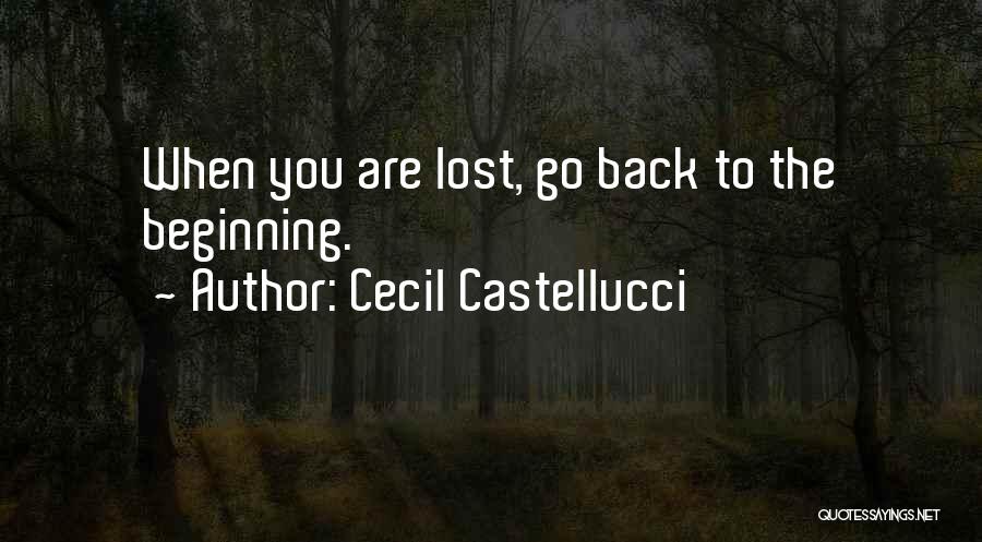 Back To The Beginning Quotes By Cecil Castellucci
