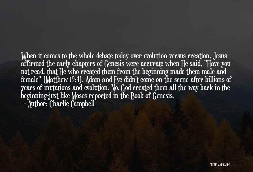 Back To The Beginning Quotes By Charlie Campbell