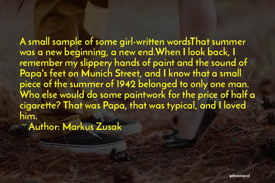 Back To The Beginning Quotes By Markus Zusak