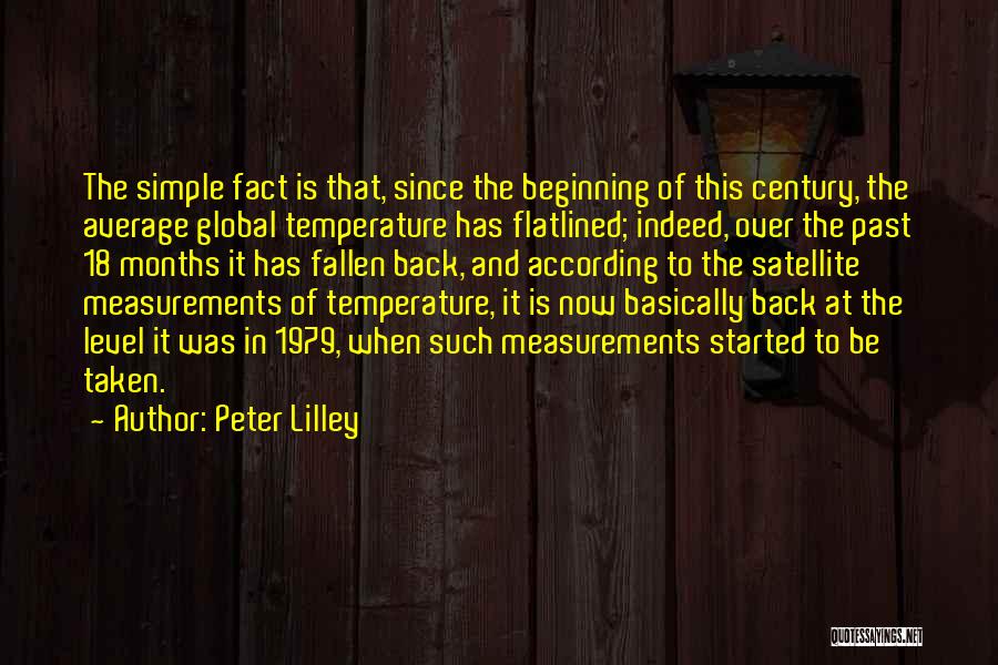 Back To The Beginning Quotes By Peter Lilley